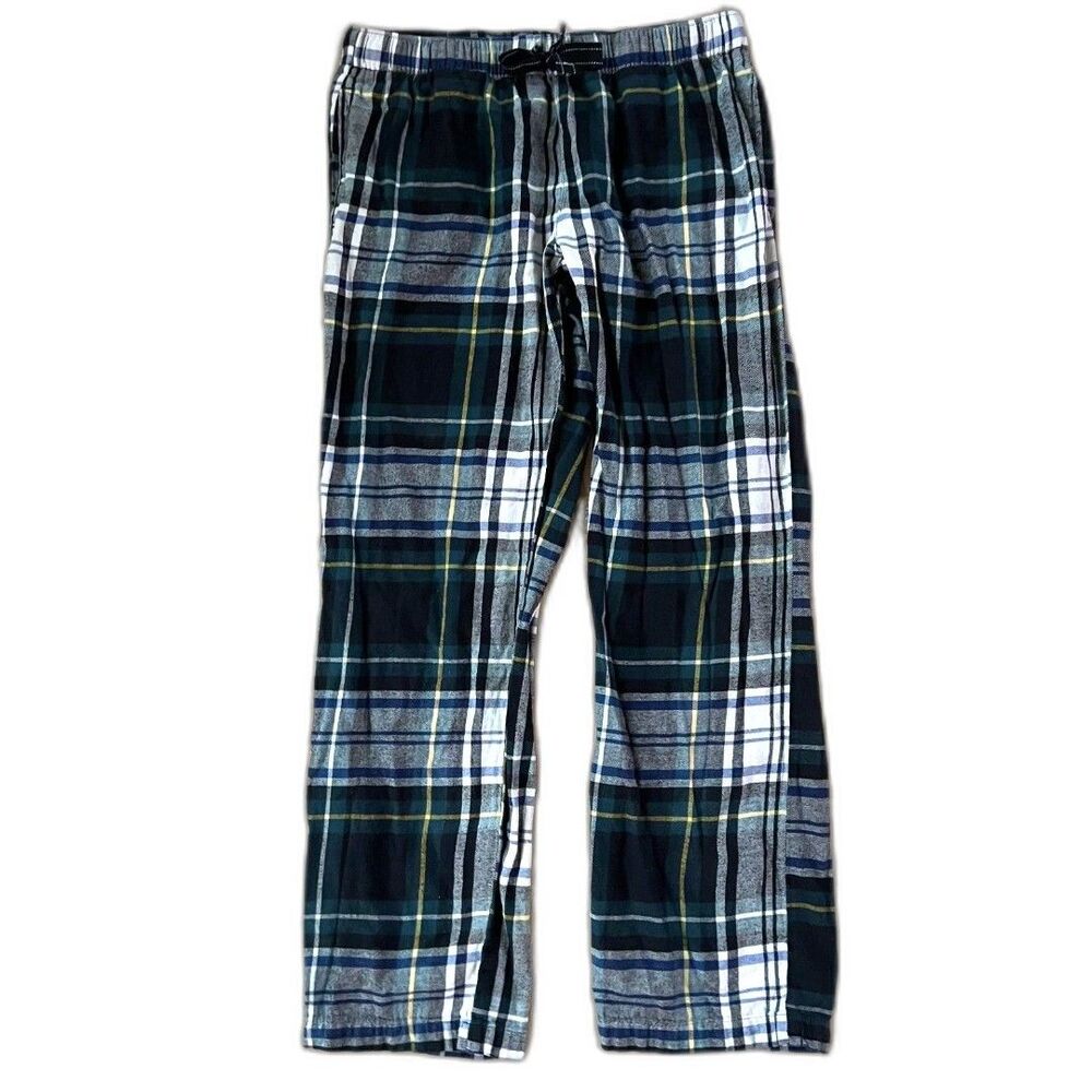 Women's Green Tartan Christmas Plaid Flannel PJs Pajama Pants by Old Navy Medium